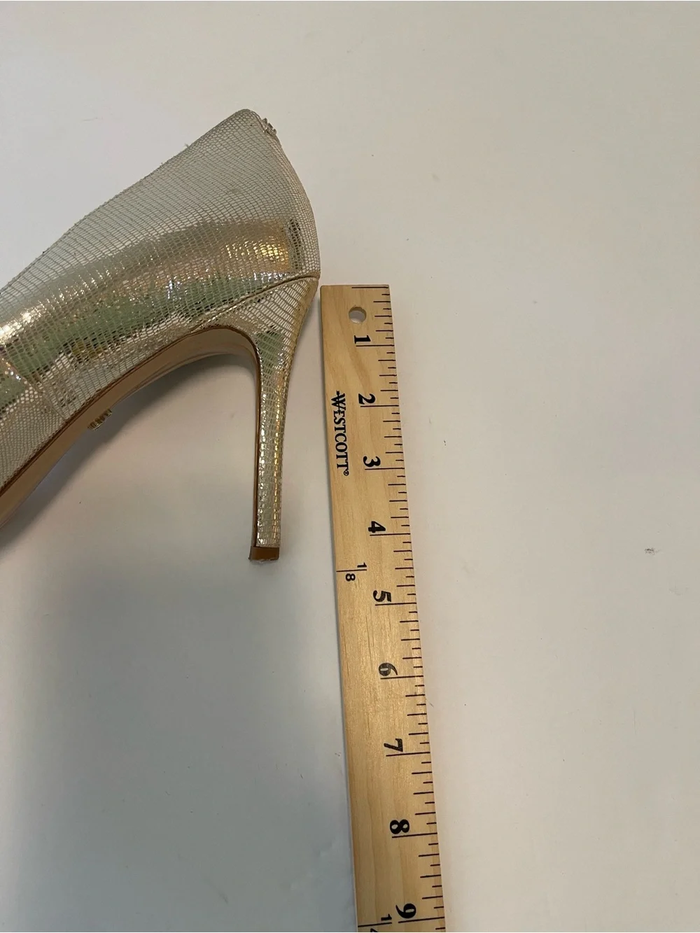 Sam Edelman Heels Pumps Pointed Toe Gold Metallic Size 10 M Leather Party Event